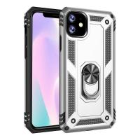 苹果xr/xsmax手机壳iPhone11pro手机套6s/7/8plus车载5支架外壳se 防摔支架 银色 iphon