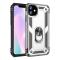 苹果xr/xsmax手机壳iPhone11pro手机套6s/7/8plus车载5支架外壳se 防摔支架 银色 iphon