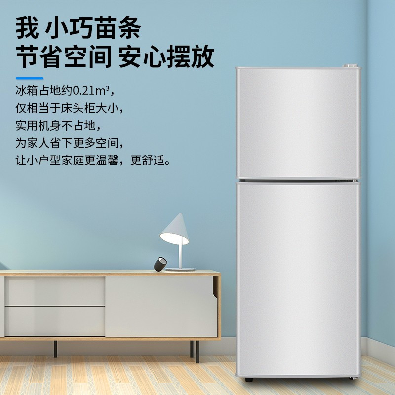 志高（chigo）双门家用小型租房宿舍双开门直冰箱