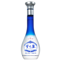 洋河(YangHe) 蓝色经典 梦之蓝M1 45度 500ml 单瓶装 浓香型白酒 口感绵柔