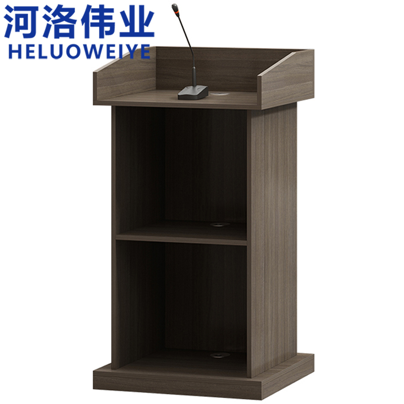 河洛伟业演讲台木质张高清大图