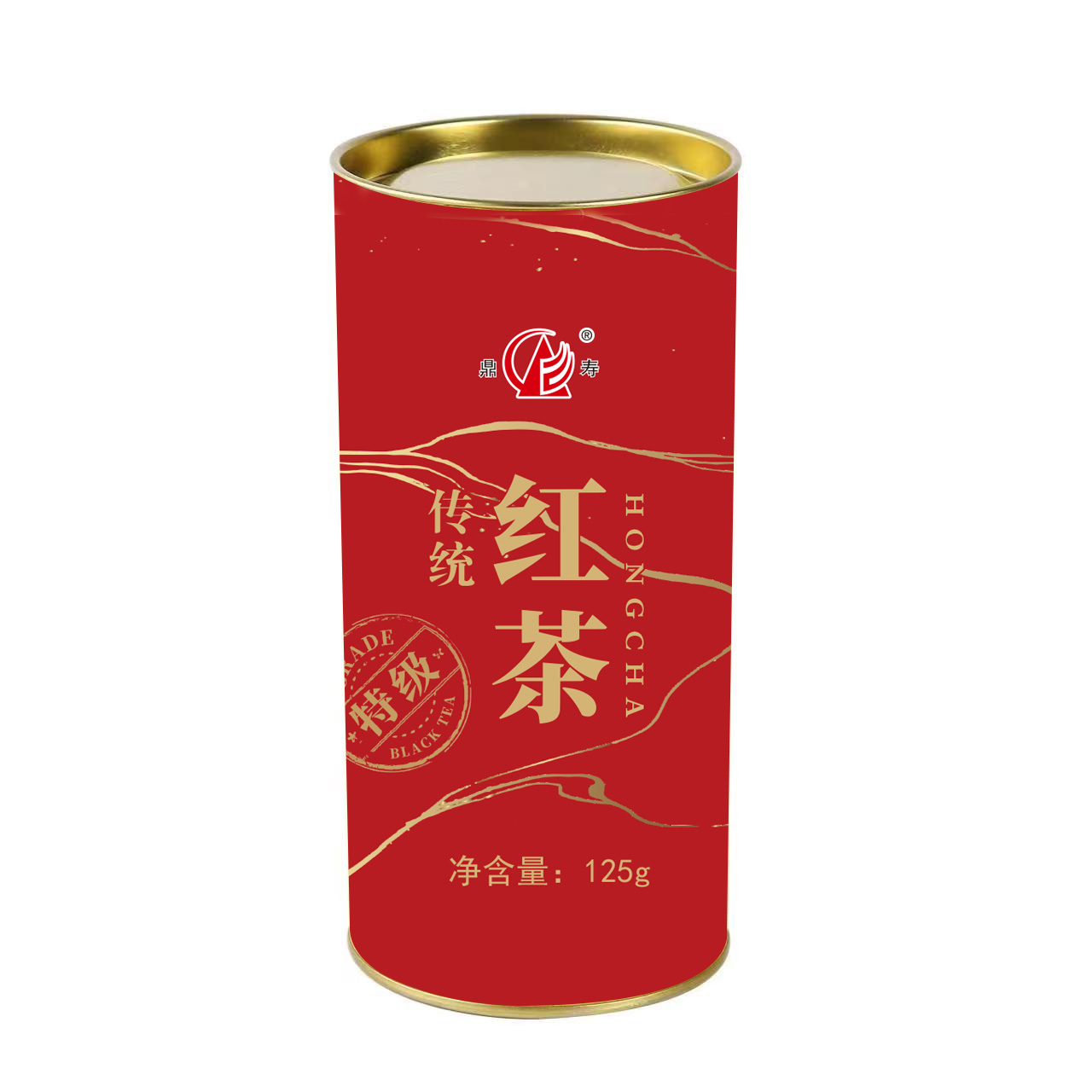 鼎寿 传统红茶 125克 /罐 125克/桶