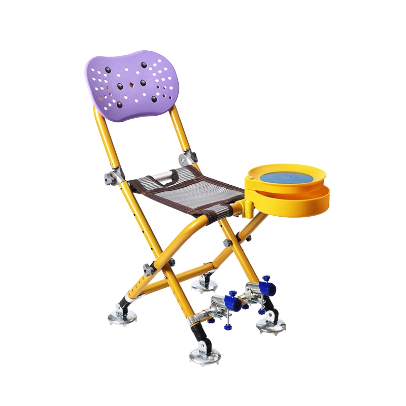 新款折叠多功能小钓椅闪电客超轻便携钓鱼椅子铝合金加长升降腿凳子