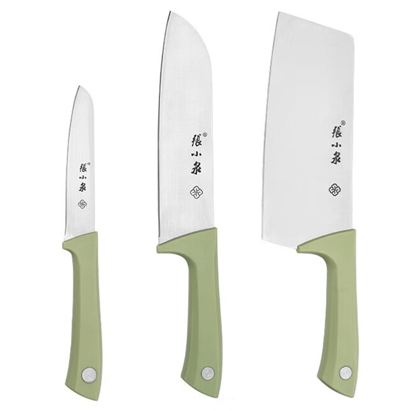 张小泉刀具套装四件套耐腐蚀持久锋利摩捷淡雅绿D31550100