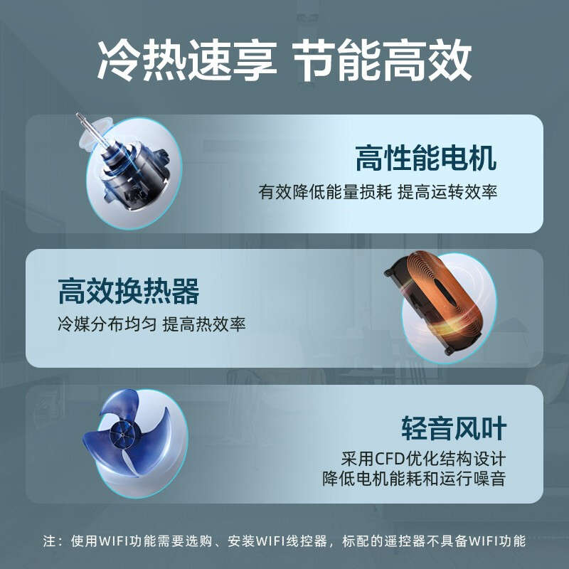 美的(midea)中央空调风管机一拖一3匹直流变频家用嵌入式空调0元安装KFR-72T2W/BP2DN1-iX(3)Ⅲ