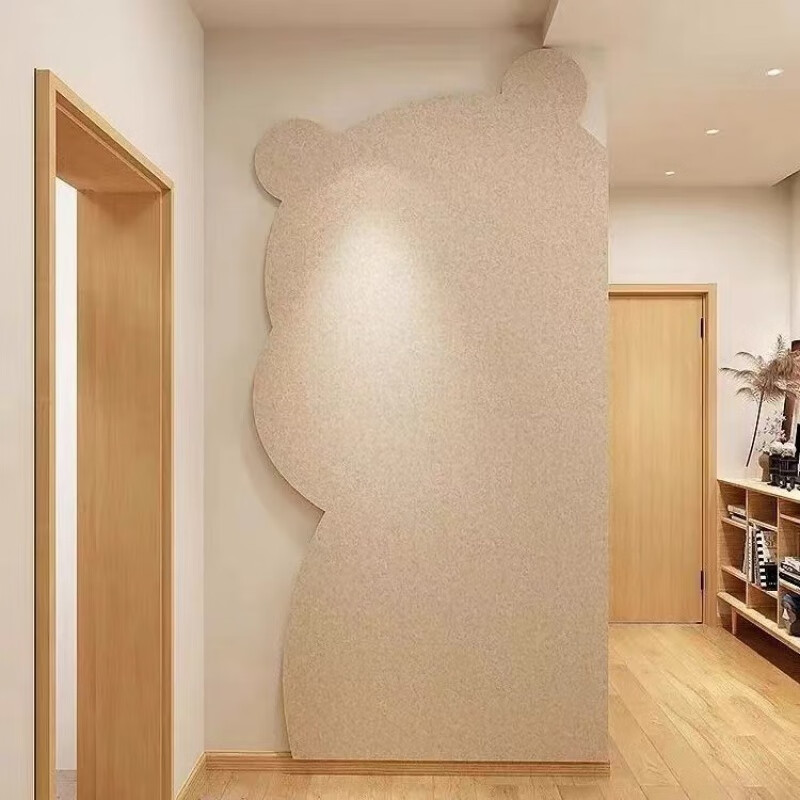 维诺亚新客小熊照片墙背景板自粘毛毡墙贴软木板展示墙装饰荣誉墙高清大图