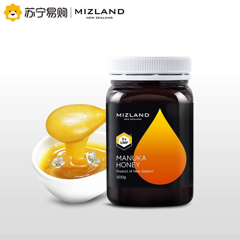 新西兰原装进口蜂蜜 麦卢卡5+蜂蜜 蜜滋兰麦卢卡花蜂蜜UMF5+ 500g 蜂蜜自营 滋补蜂蜜