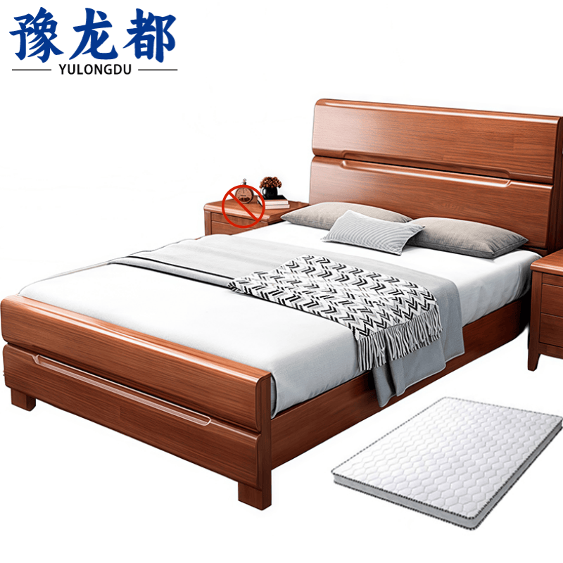 豫龙都床+床垫 1.5m套高清大图