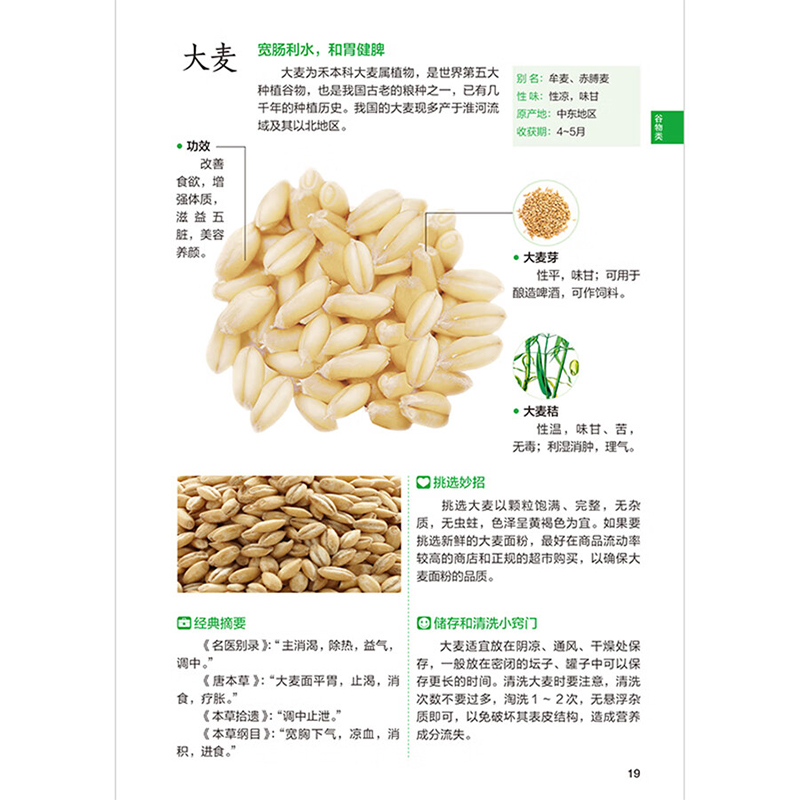 [正版]图解五谷杂粮营养速查全书 解读50多种谷物 200多道美食食谱书 养生秘诀中老年人健康保健书籍药膳食疗饮食膳高清大图