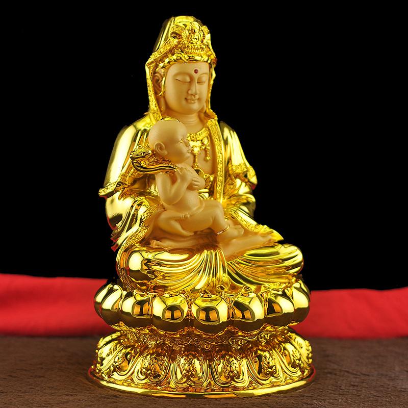 美帮汇观音菩萨佛像摆件家用供奉居家海观世音娘娘高清大图