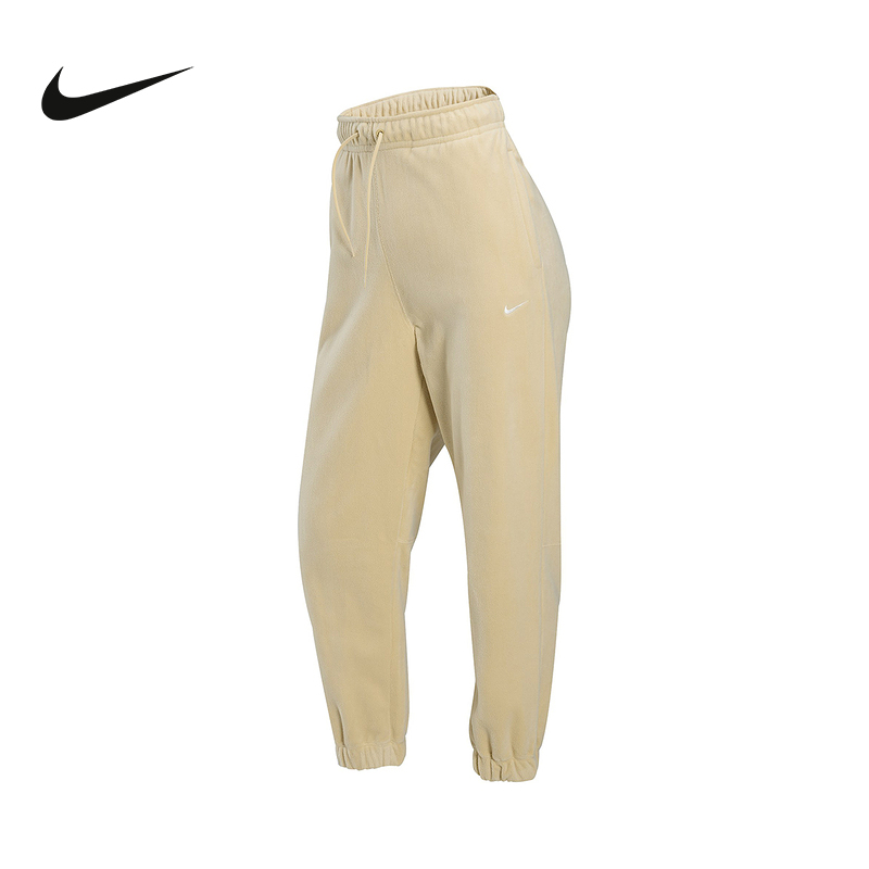 NIKE耐克女子摇粒绒长裤冬新款保暖束脚运动裤HQ4877-783