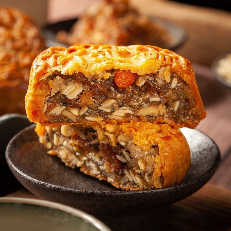 郭师傅叉烧皇月饼740g简装老广式传统五仁月饼礼盒装中秋送礼品