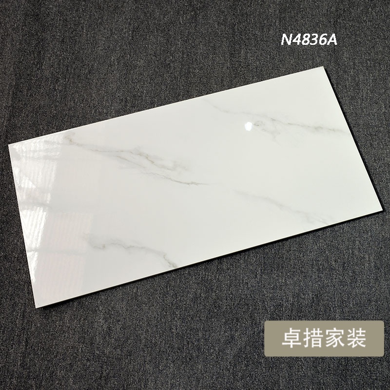厨房卫生间直边内墙砖400X800客厅墙面砖灰木纹不透水瓷片瓷砖壹德壹