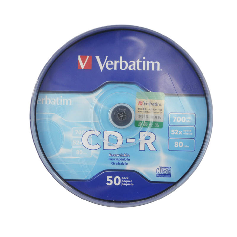 威宝(VERBATIM)62617 CD 光盘 50片桶装