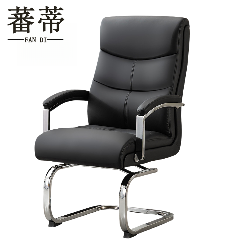 蕃蒂职员椅黑色把高清大图