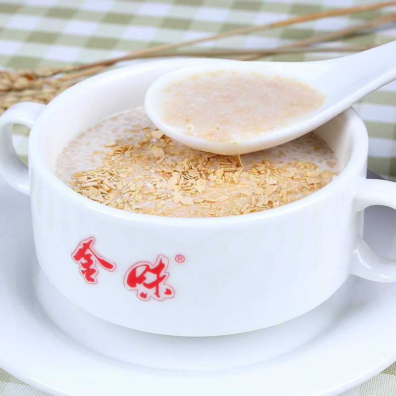 金味麦片原味家庭装1500g 谷物含糖即食燕麦片成人学生营养早餐粗粮麦片包装