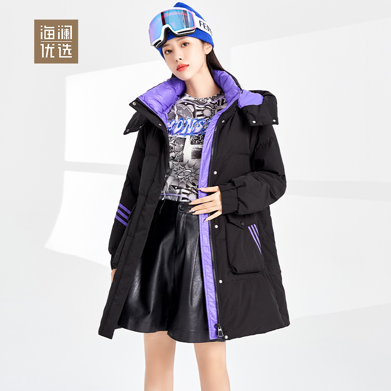中长款羽绒服女士时尚休闲加厚保暖外套