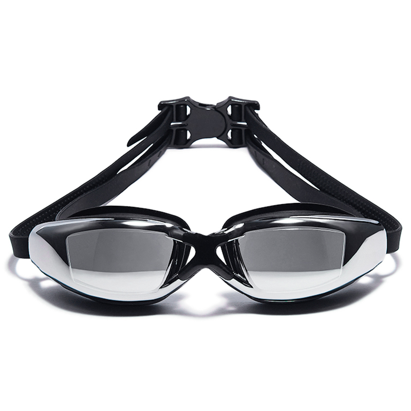 泳镜大框电镀防水防雾游泳眼镜男女儿童近视带度数近视泳镜