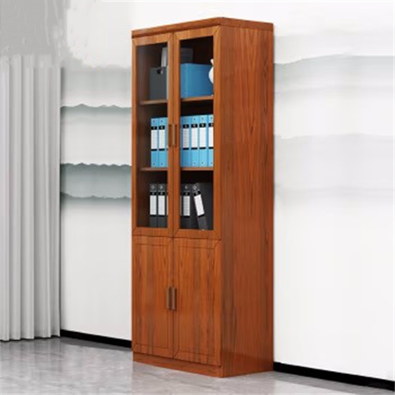 丰甲文件柜fj1104油漆实木贴皮资料柜二门文件柜