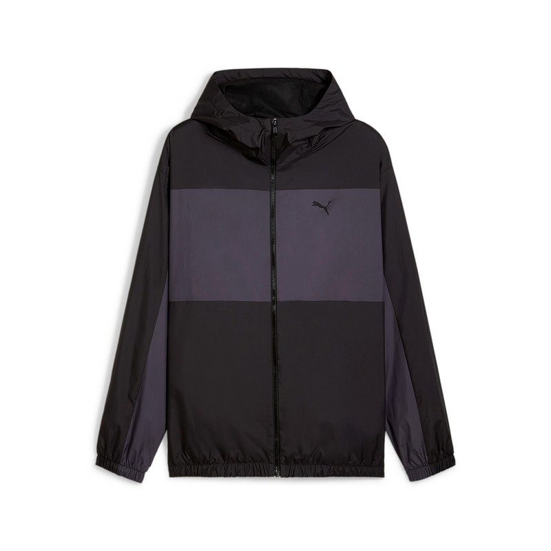 Puma彪马男运动服2024秋新款休闲宽松连帽跑步外套夹克684107-01