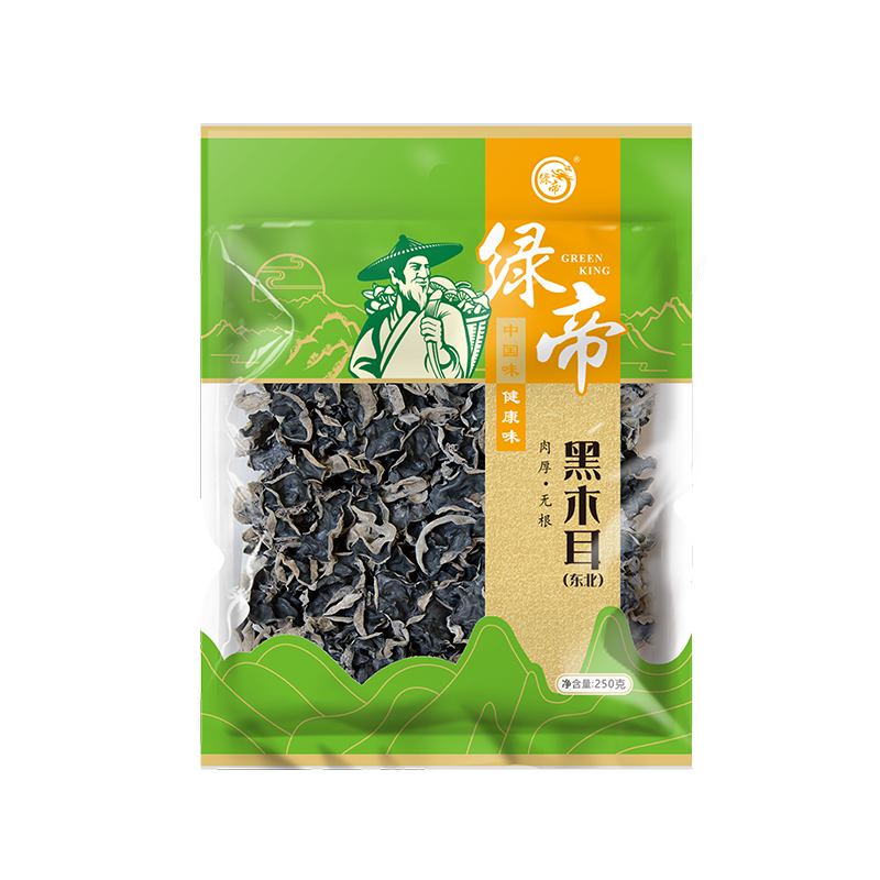 绿帝黑木耳250g..