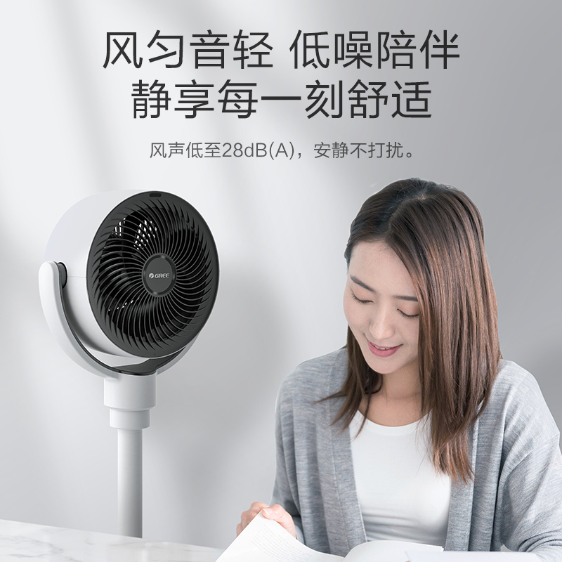 格力(GREE)循环扇FXDZ-20X61Bg5空气循环扇家用静音落地遥控台地立式摇头定时台式桌面电风扇
