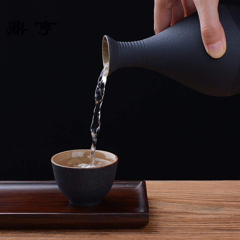鼎亨陶瓷温酒器 烫酒壶 黄酒杯仿古白酒杯壶烫酒热暖酒壶酒具套装