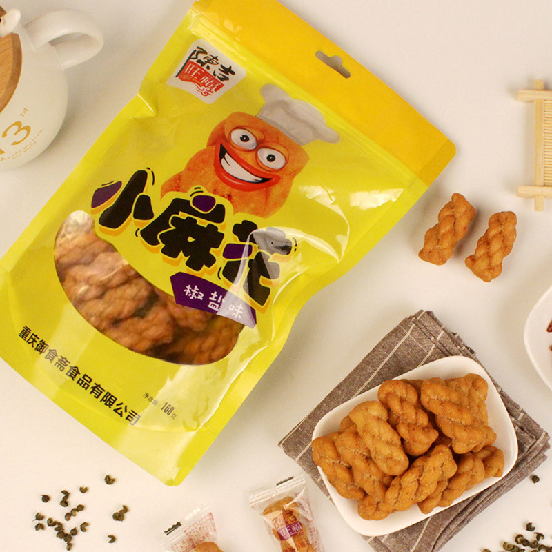 陈吉旺福椒盐小麻花袋装168g重庆特产传统糕点 零食小吃