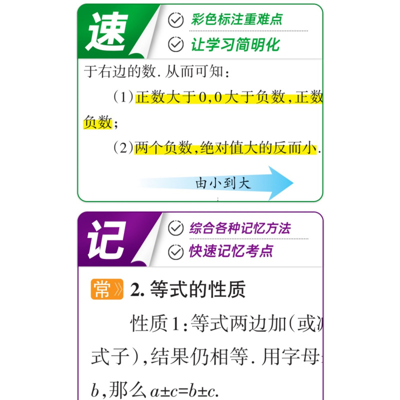 初中数理化 通用版 初中通用 [正版]通用版2024初中绿卡图解速记语文数学英语物理化学生物政治历史地理 初一二三789