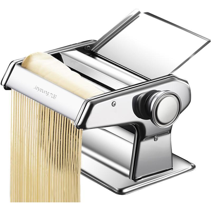 九阳面条机家用压面机手动小型多功能不锈钢擀面机切面机饺子皮机ym1