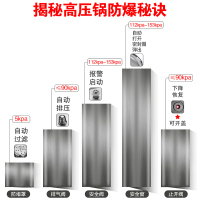 苏泊尔(SUPOR)304不锈钢高压锅聚能星复底聚能压力锅多功能快速压力煲电磁炉快煮锅 22cm YW22N1