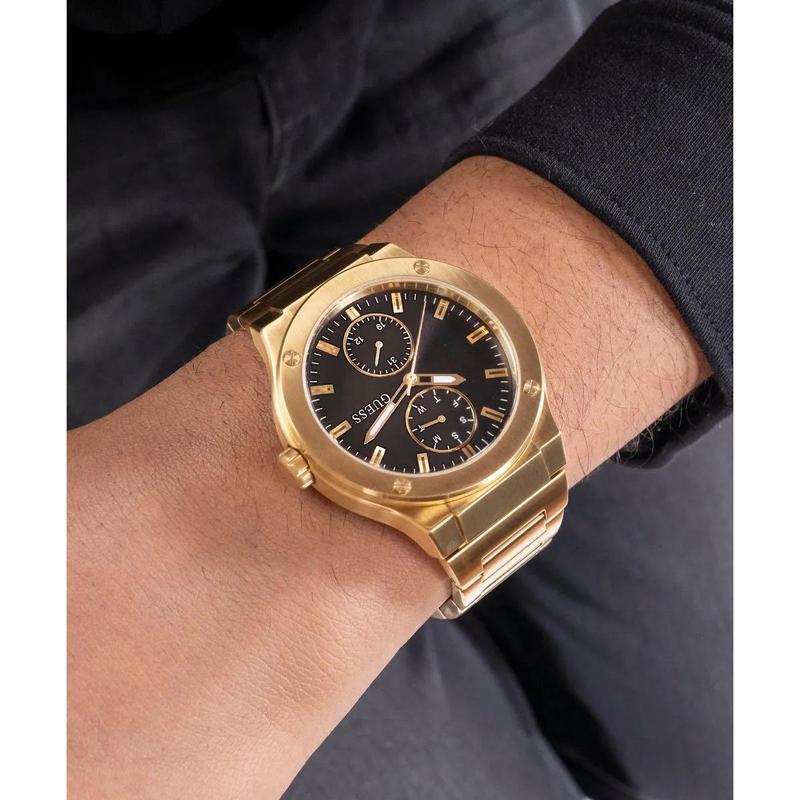 GUESS男士欧美时尚金色石英腕表简约大方休闲商务高清大图