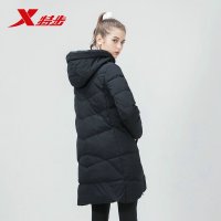 特步女子运动羽绒服2019春季新款轻便保暖舒适潮流正品女上衣外套官方旗舰店