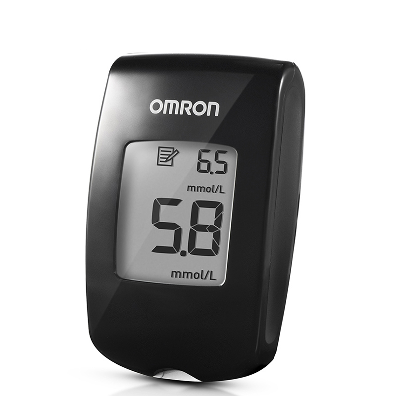 欧姆龙(OMRON)电子血糖仪HGM-121 免调码 测血糖 家用 正品 虹吸式 配50片试纸+50支采血针