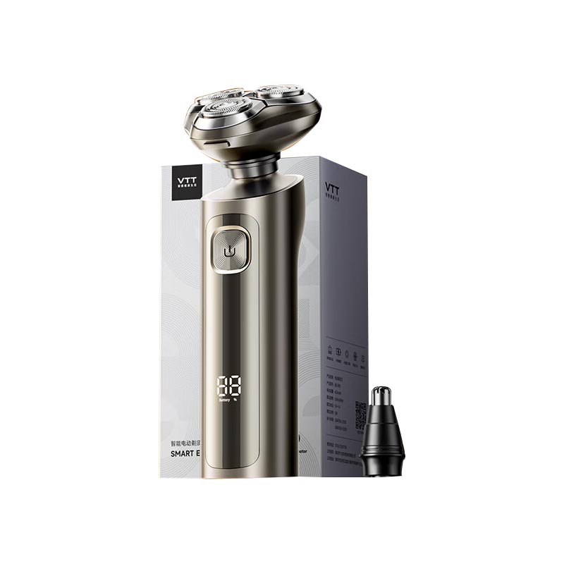 VTT 便携全身水洗旋转式胡须刀 390 灰色