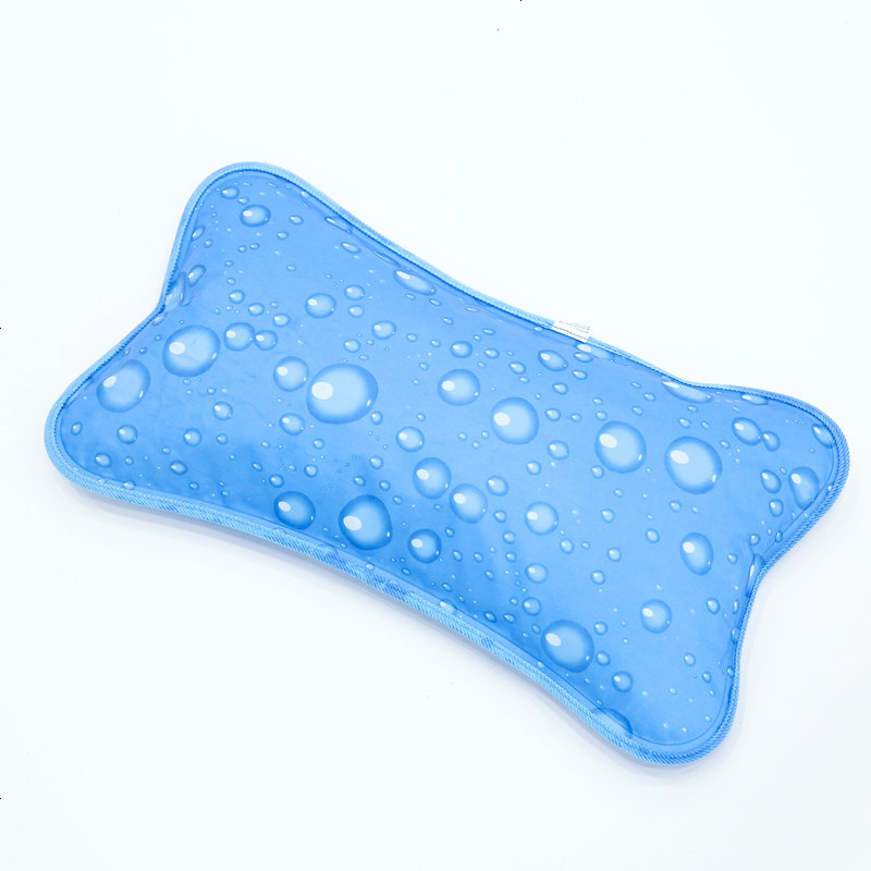 冰枕凉枕水枕夏季成人午睡充水枕头儿童降温冷水袋冰凉枕冰晶枕头天蓝