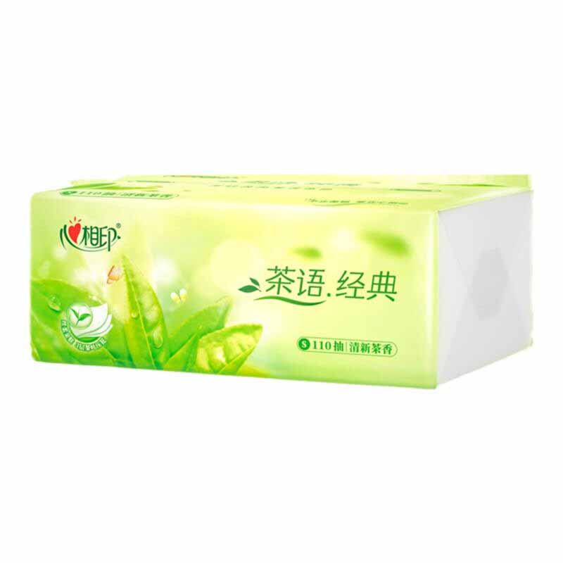 心相印抽纸茶语经典清新茶香3层110抽*30包DT5110(包装随机)