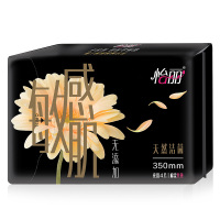 怡丽肌超长夜用4片350棉柔超薄卫生巾苏宁自营姨妈巾新老包装随机发货