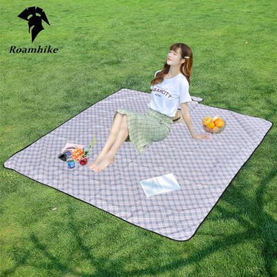Roamhike户外野餐垫绒布加厚帐篷垫子公园郊游草地垫防潮垫野餐布 苏格兰格150*200[牛津布]