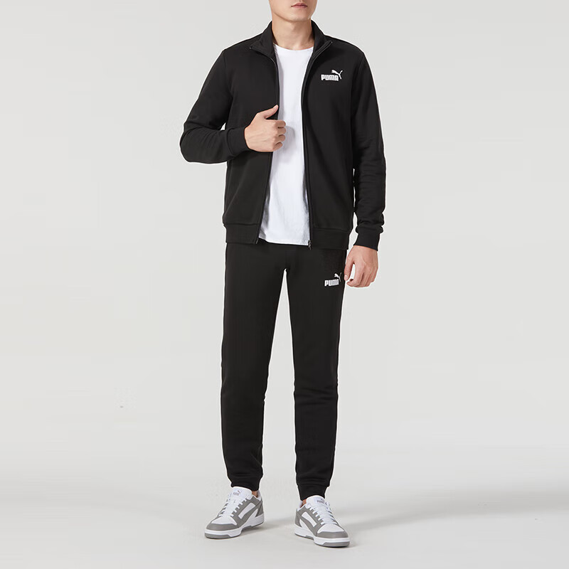 彪马(PUMA)套装男秋季新款户外两件套运动服跑步健身保暖休闲套装 680660-01/偏小一码
