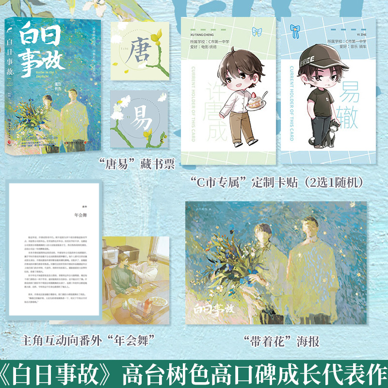 白日事故 (套装) [正版]白日事故+白日事故完结篇全套2册 高台树色 重新寻访许唐成和易辙的青春气息和成长时刻 青春文高清大图