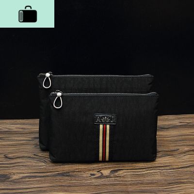 牛津布男士手包大容量手拿包男尼龙休闲夹包男包手抓包帆布小NEWLAKE_284 蓝色大号