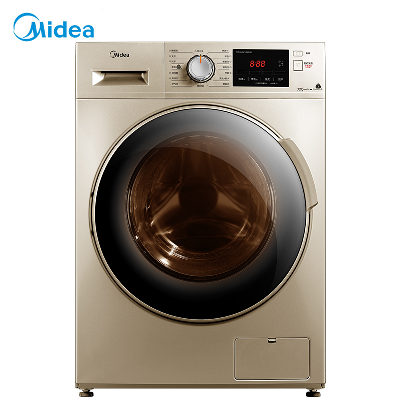 美的(Midea)10公斤全自动变频滚筒洗衣机干衣机 洗烘干一体 除菌除螨洗衣机60度恒温煮洗 MD100V332DG5