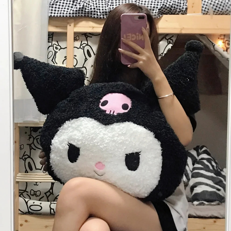 库洛米抱枕小恶魔玩偶床上大靠垫三丽鸥公仔闺蜜女生睡觉生日