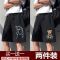 短裤男夏季潮牌潮流ins港风中裤薄款韩版宽松马裤休闲外穿五分裤 短裤#太阳龙[1件装] L 喜欢宽松拍大一码