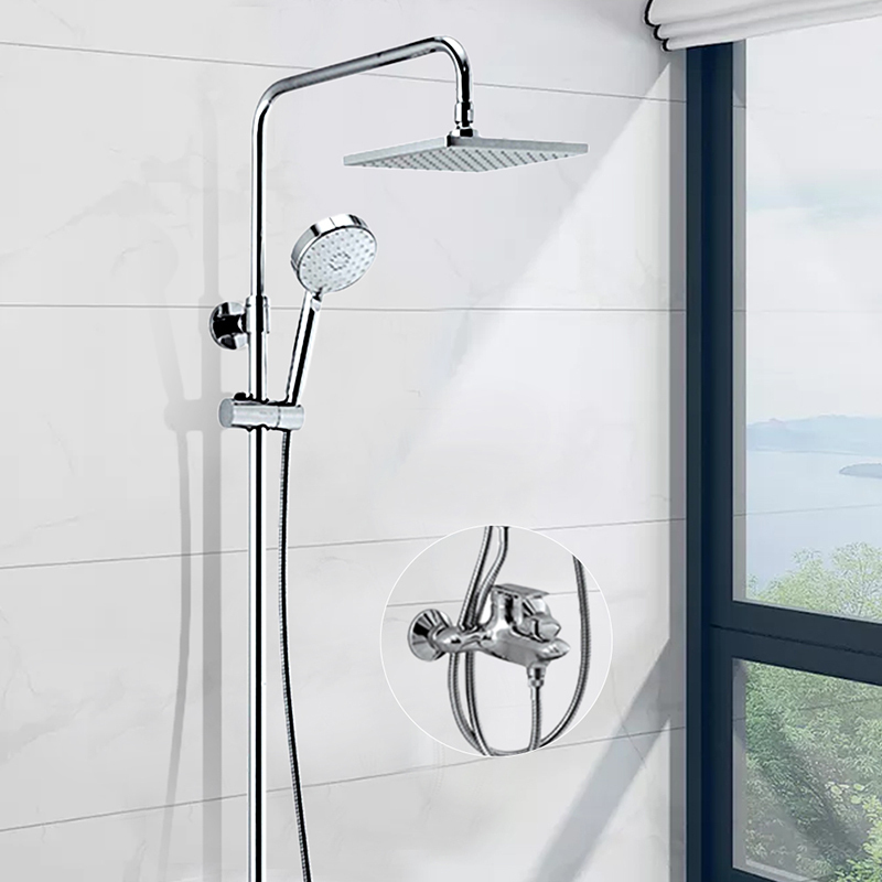 kohler科勒卫浴花洒挂墙式花洒淋浴不锈钢三出水76536