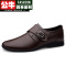 公牛四季男士皮鞋百搭英伦风懒人一脚蹬软底软皮中年爸爸休闲鞋日常套脚韩版圆头新郎结婚鞋豆豆鞋