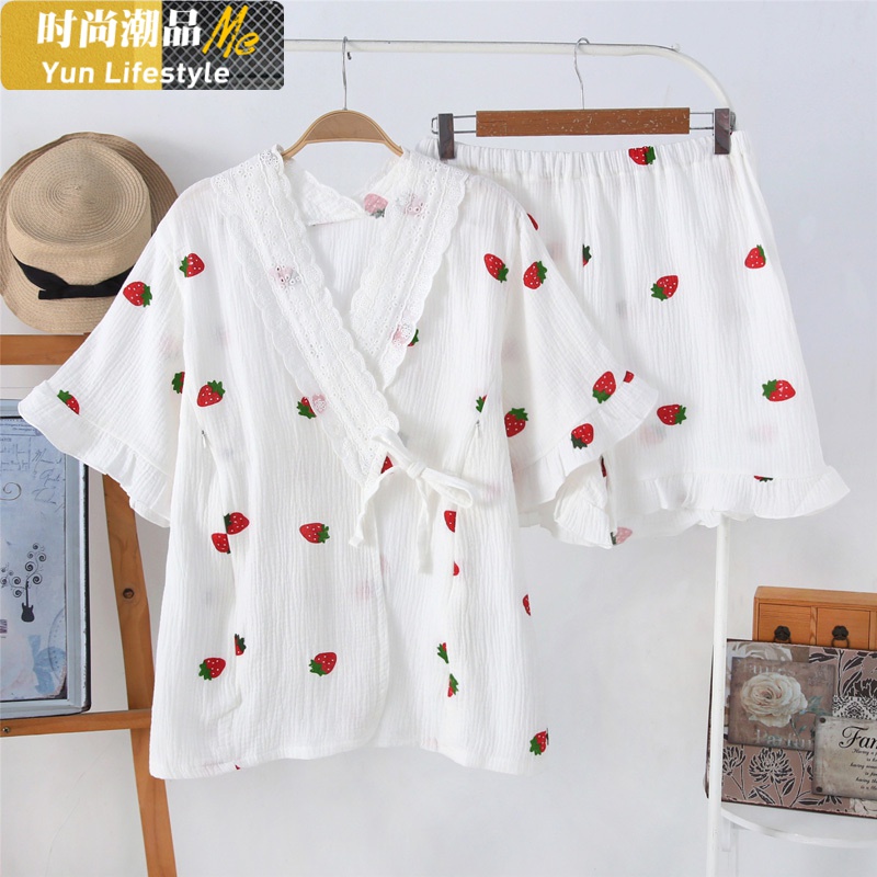 Yunwuxin棉纱布月子服哺乳睡衣春夏季薄款产后孕妇短袖产妇家居服5月份6睡衣参数配置 规格 性能 功能 苏宁易购