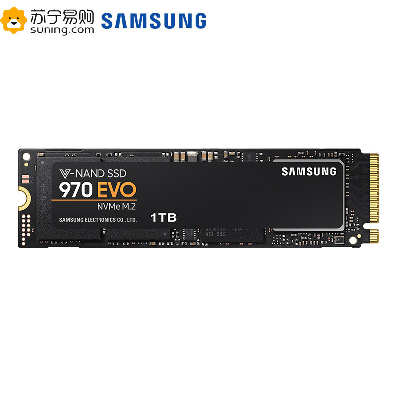 三星(SAMSUNG) 970 EVO 1TB PCIe NVMe协议 M.2接口(2280)内置固态硬盘(SSD)(MZ-V7E1T0BW)