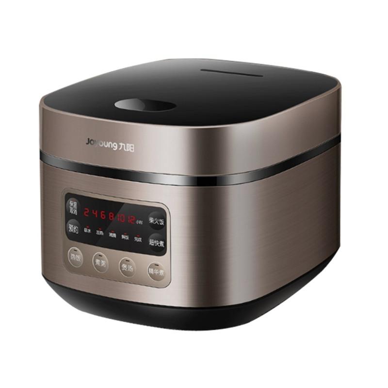 九阳电饭煲智能预约迷你小型一人食煮饭2-5人3l家用多功能 深栗棕